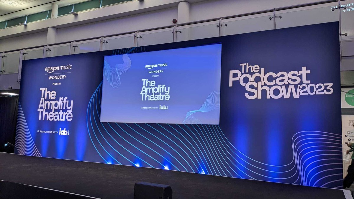 sayitnow_ai's tweet photo. Thanks for having us on stage this afternoon @PodcastShowLDN💥

A fantastic event, as always! Looking forward to day two tomorrow🎤

@IABUK @MariaCadbury 

#SayItNow #Podcasting #ActionableAdvertising https://t.co/UnuEeimK6p