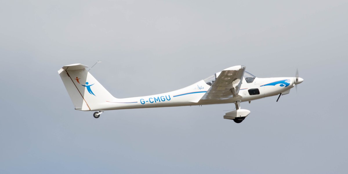 Aerobility's tweet photo. Aerobility in action! ๐คฉ
Thank you to Ken Lipscombe for snapping this fantastic photograph of our Grob G-CMGU taking to the skies. ๐ธ
Be sure to tag us in all of your Aerobility pics, adding the hashtag #MAWOF to share the Magic And Wonder Of Flight. โจ
#Aerobility #Aircraft https://t.co/HsPJYA4fp7