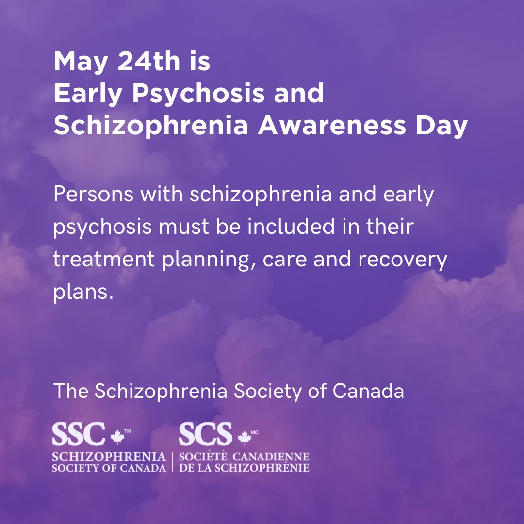 Today we recognize Early Psychosis and Schizophrenia Awareness Day. #schizophrenia #mentalhealth #mentalhealthawareness #schizophreniaawarenessday #mentalillnessawanress