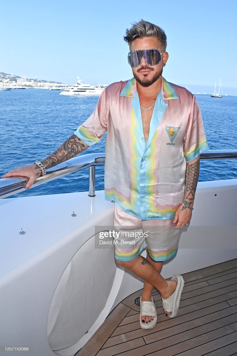 📷|@AdamLambert at Rebel Wilson's party at the #CannesFilmFestival today! 😍