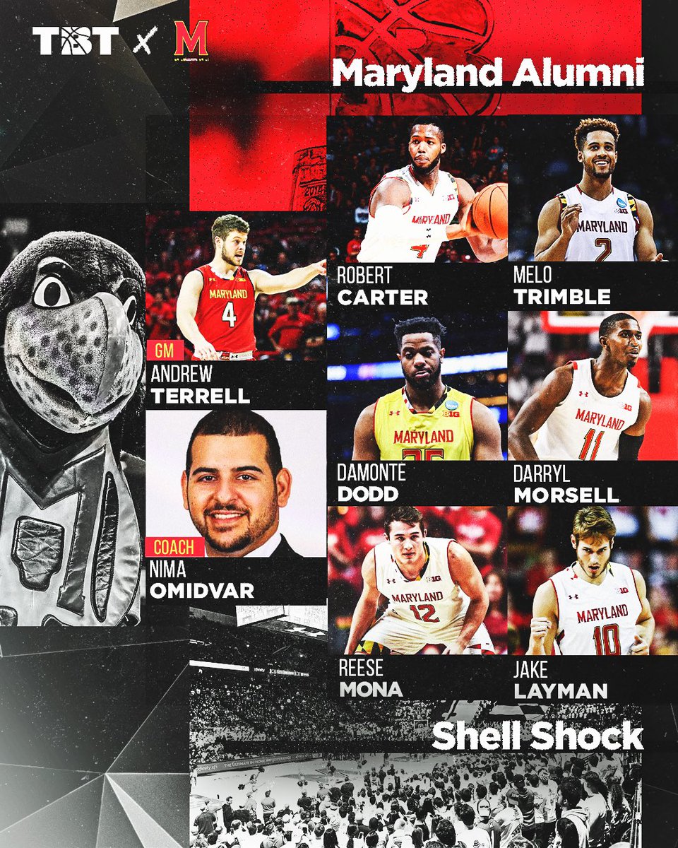 TBT (@thetournament) on Twitter photo BREAKING: A <a href="/TerrapinHoops/">Maryland Men’s Basketball</a> alumni team has officially applied for TBT 2023 and the initial roster is STRONG💪🐢
Shell Shock is READY TO ROCK!
Follow 👉 <a href="/TBTTerps/">Shell Shock TBT</a> BREAKING: A <a href="/TerrapinHoops/">Maryland Men’s Basketball</a> alumni team has officially applied for TBT 2023 and the initial roster is STRONG💪🐢
Shell Shock is READY TO ROCK!
Follow 👉 <a href="/TBTTerps/">Shell Shock TBT</a>