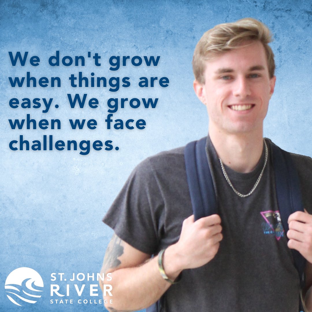 SJRState's tweet photo. "We don't grow when things are easy. We grow when we face challenges."

#WisdomWednesday #SJRState #College #Student #Education #SJRStateProud #Community #YourLife #YourCourse #YourFuture #VikingsKnowNoBoundaries https://t.co/54pJFV2cEz