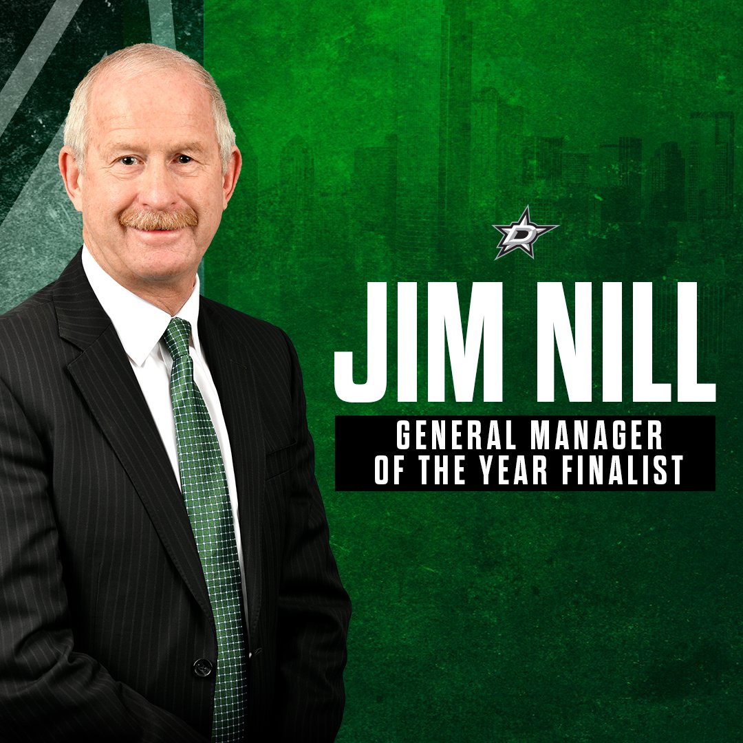 The @dallasstars have extended the 2022-23 Jim Gregory General Manager of  the Year Award winner Jim Nill through the 2025-26 season! 🌟