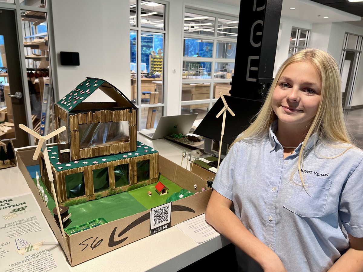 LisaLariscy's tweet photo. How can we build the most Earth-friendly, sustainable house on the block? @TheMVSchool https://t.co/ZoGJrgBjoB