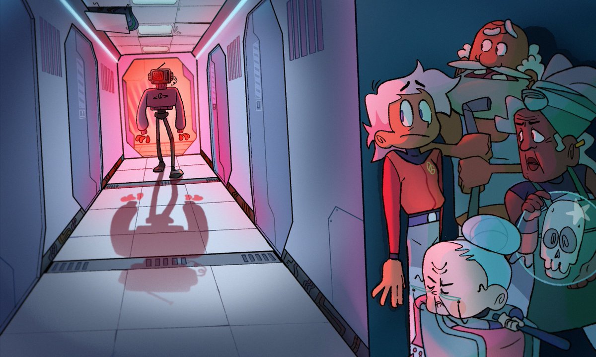 StudioMeala's tweet photo. ‘Space Aged’ is on its way to @CARTOON_media Forum 2023!🚀
.
Studio Meala is delighted to have worked these past few months shaping the project with the show’s creator, @RuthHarbison, a fantastic artist and writer here at the studio!  
.
Artwork by @Shanooloo + @RuthHarbison👾 https://t.co/W5pTMzQSb4