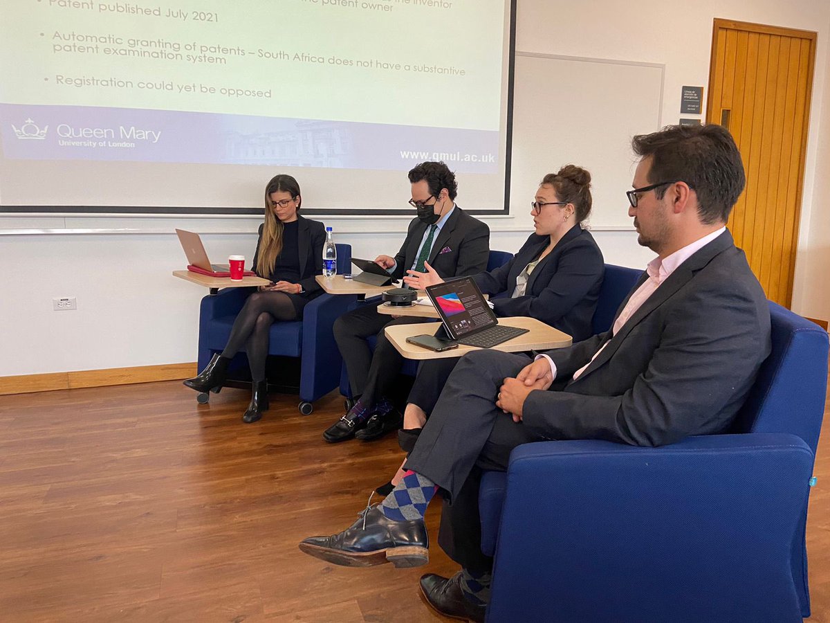 PropintelUEC's tweet photo. At this moment Gertrud Metsa is exposing the arguments for and against DABUS and AI inventorship
#Dabus #AI #patents #Copyright #Outright #Copyright https://t.co/bDPiVmODNk
