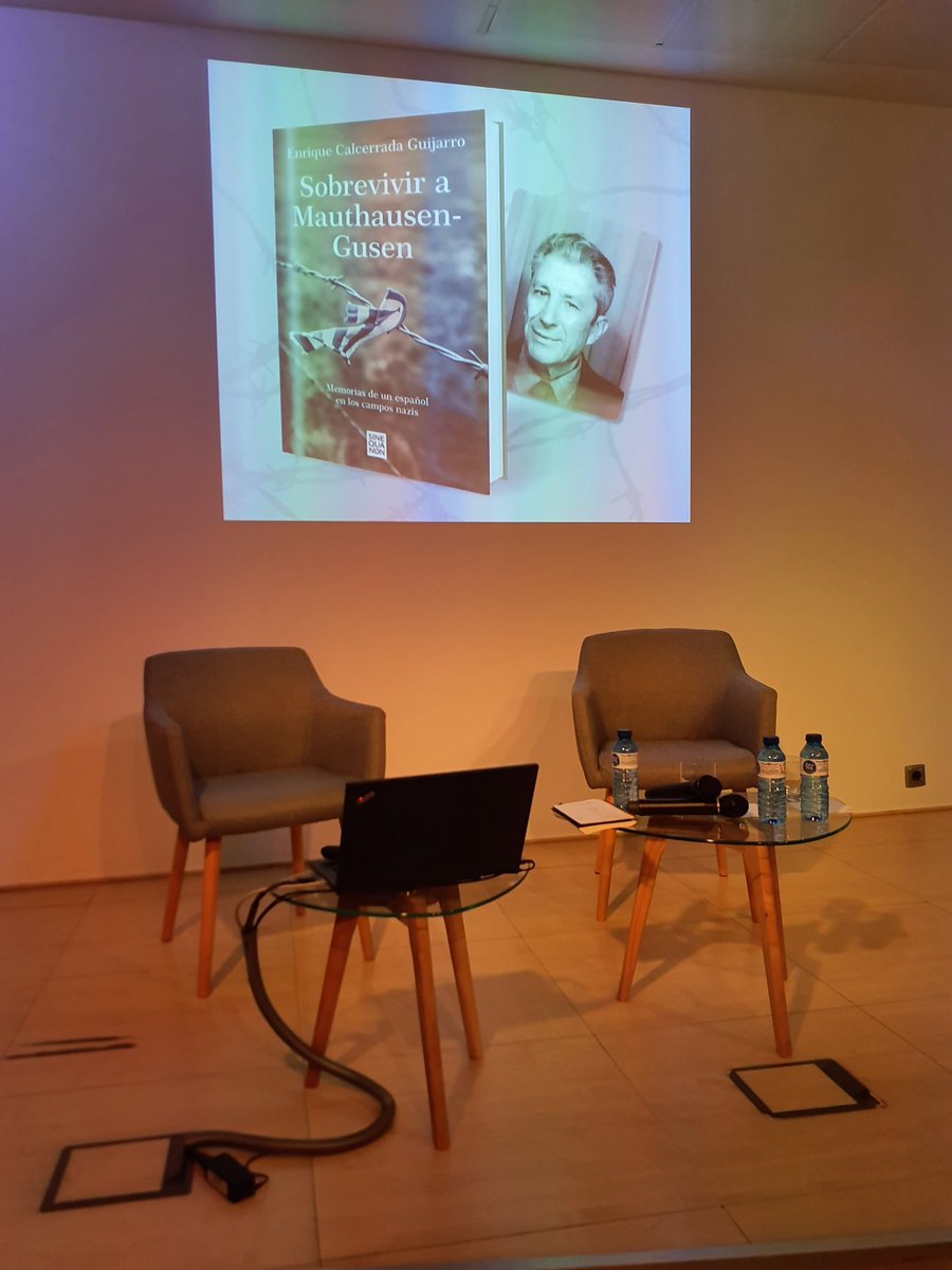 Empezamos ya en @SefaradIsrael... Presentación del libro 'Sobrevivir a Mauthausen-Gusen', de Enrique Calcerrada Guijarro.