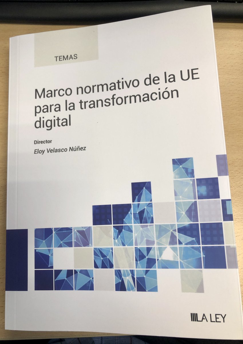 Carlosbfh's tweet photo. Qué gran honor haber podido contribuir en esta obra, dirigida por Eloy Velasco, en la que grandes figuras de nuestro Derecho analizan el nuevo marco digital europeo (Elvira Tejada, Ana Martín, J. Delgado, @PaulaOrtiz_ @OfeTG @cristinaycue ...)
👉https://t.co/5z4qRbRtzT
@LaLeyNext https://t.co/AVSGWOr989