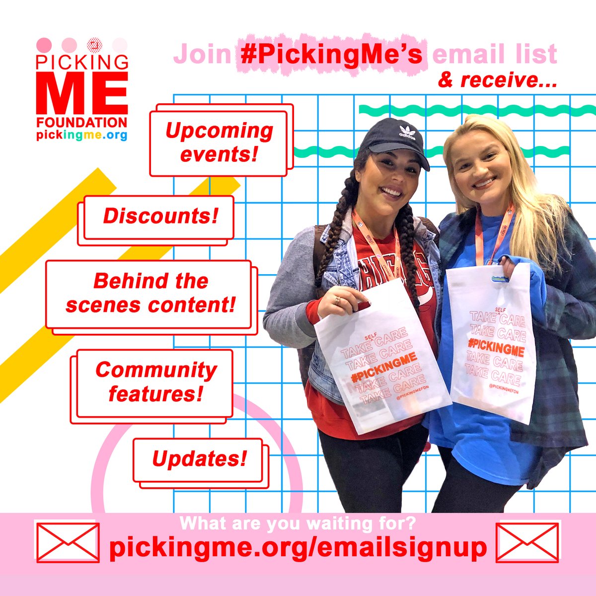 To our amazing #PickingMe fam: We’re here to tell you that YOU ARE 100% LOVED. We’re so grateful to have such a supportive #dermatillomania community like we do, and we couldn’t do what we do (advocacy, support, education, resources, & more!) without you!