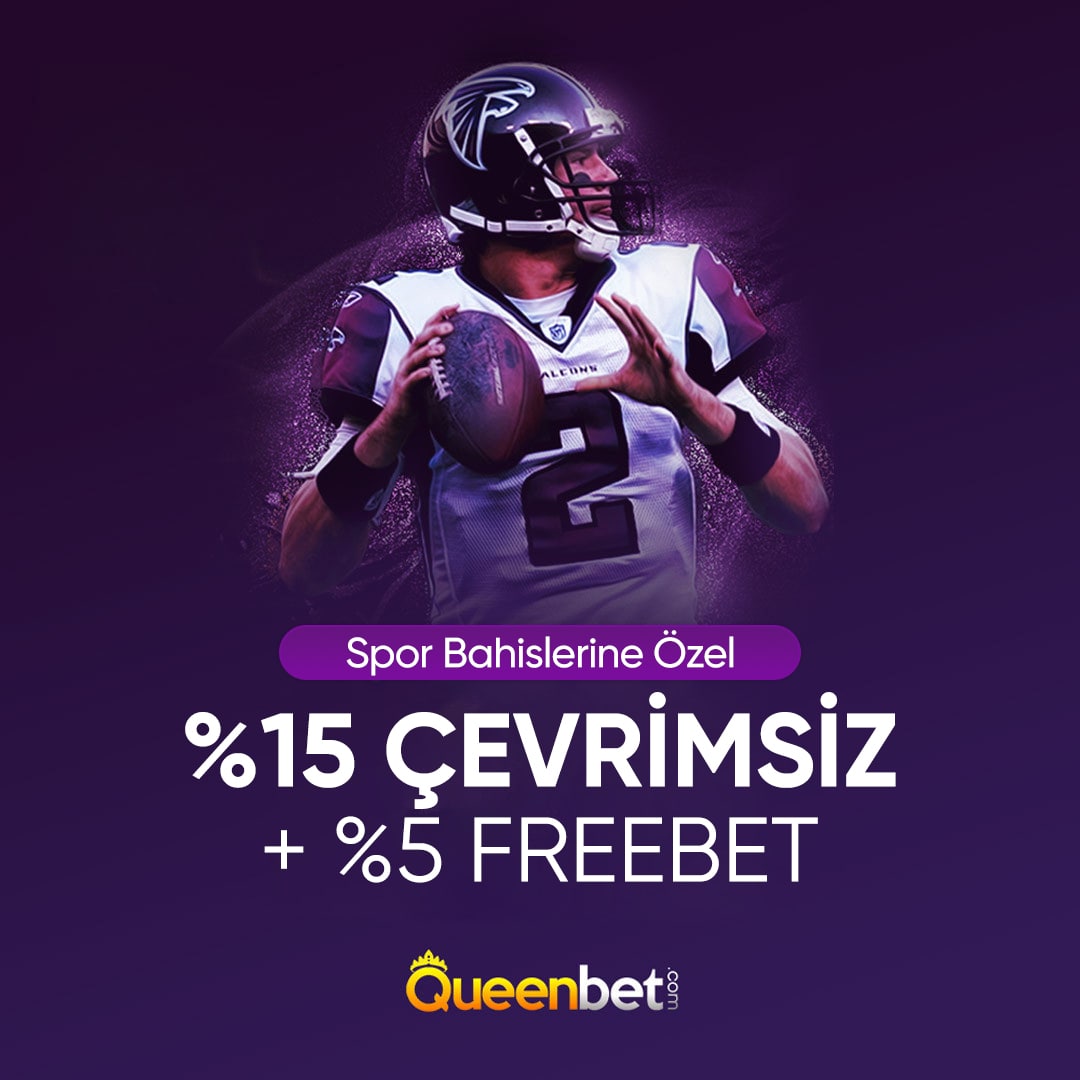 SPOR YATIRIMLARINA %15 ÇEVRİMSİZ BONUS! 

100 TL ve üzeri yapacağınız yatırımlara %15 oranında Çevrimsiz Spor Yatırım Bonusu ve yüksek oran garantisi ile bahsinizi Queenbet'te oynayın, kazancınızı arttırın!