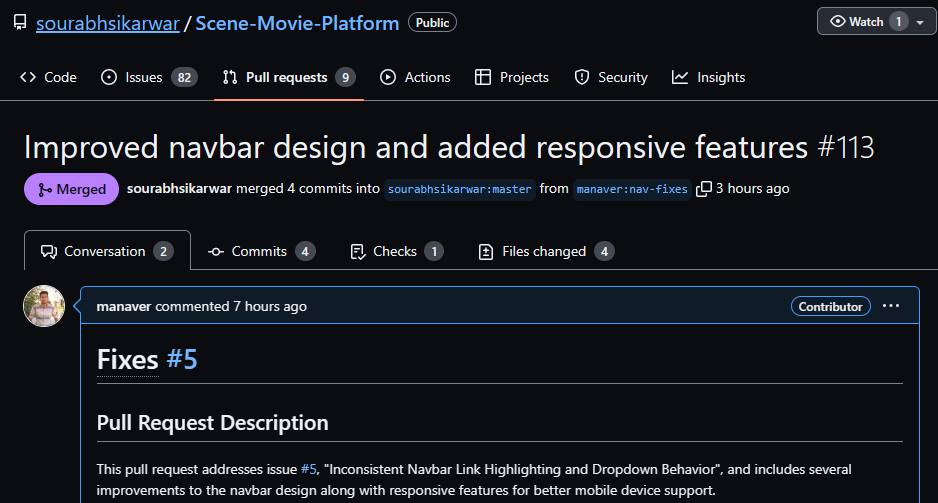 Manav1924's tweet image. 🎉 Exciting news! 🚀 My first pull request for @girlscriptsoc in GSSoc 2023 got merged! 🎊 It's an incredible feeling to contribute to open-source projects. Thank you, @girlscriptsoc, for the opportunity!💙 #GSSoc2023 #OpenSourceContributor