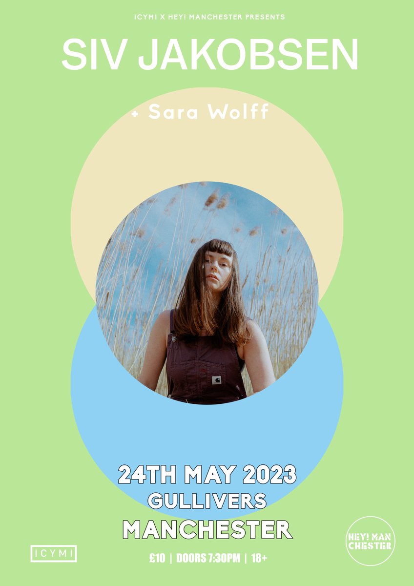 TONIGHT: We team up with <a href="/ICYMIpresents/">ICYMI</a> to welcome <a href="/sivmusic/">Siv Jakobsen</a> to <a href="/gulliverspub/">Gullivers</a>! Doors 7.30pm, <a href="/sarawolffmusic/">Sara Wolff</a> is on at 8pm and Siv Jakobsen at 9pm. Adv tickets still available, or pay on the door. Full info: heymanchester.com/siv-jakobsen#i…