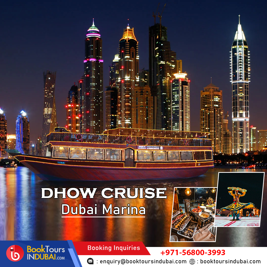 Enjoy a delicious dhow cruise dinner with traditional shows in Dubai Marina.

🅱🅾🅾🅺 🆈🅾🆄🆁 🆃🅸🅲🅺🅴🆃 🅽🅾🆆

🌐: dubaiticketexpert.com/dhow-cruise-du…
📞:+971-56-1919-970
📧: reservations@dubaiticketexpert.com

#dhowcruisedubai #dhowcruise #dubaimarina #dinnercruise #dubaicruise