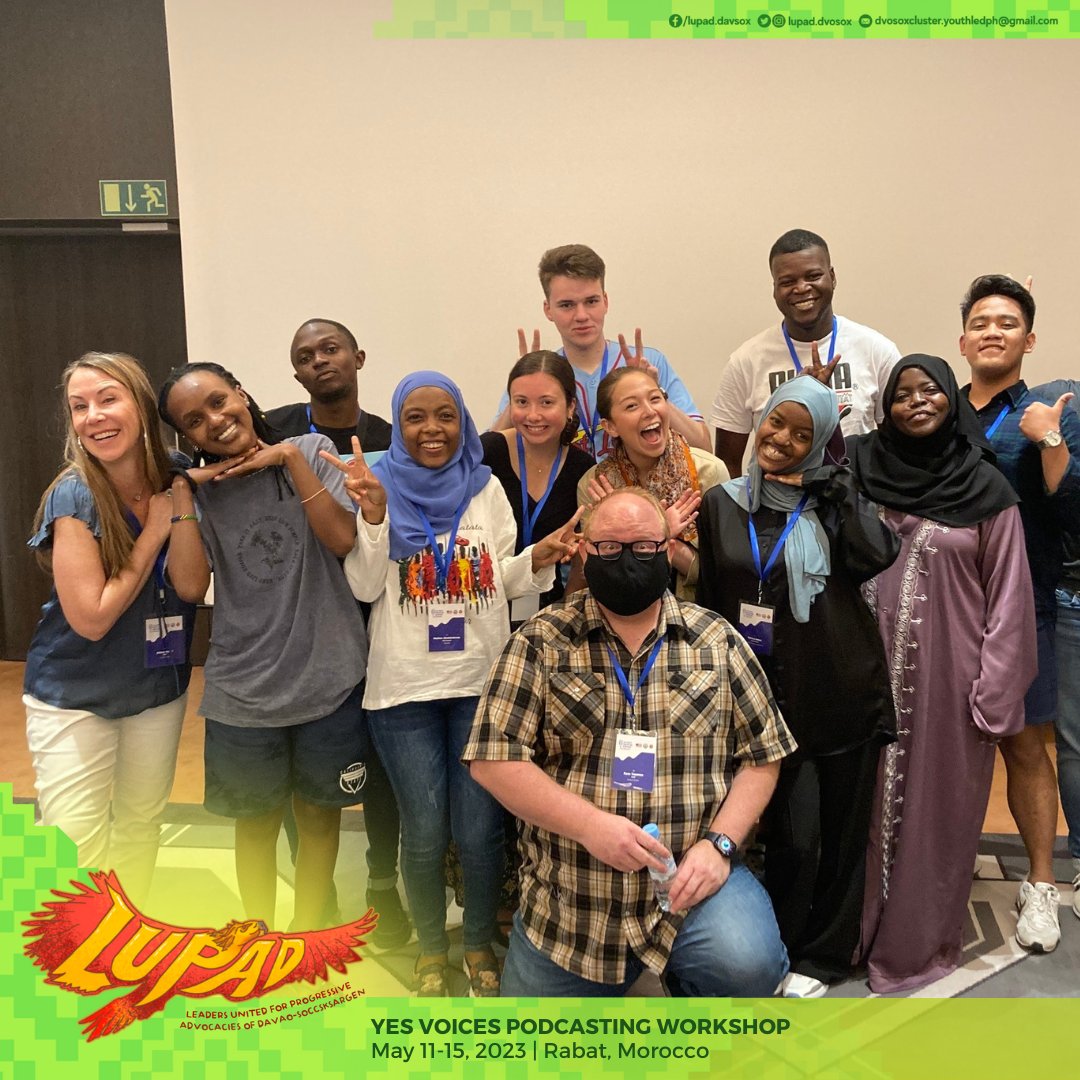 Participants learned how to generate change in their communities and amplify voices through podcasting.

More details here: bit.ly/3MsWdcX

#LUPAD2023 #LupadDAVSOX #YouthLedPH #KLYES #YESAlumni #YESPhilippines #USGAASOX #MoroccoStories