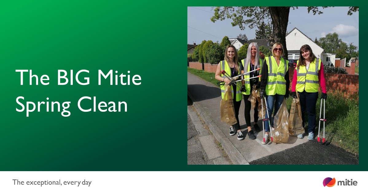 mitie's tweet photo. As part of the @mitiefoundation's #GivingBack campaign, we are delivering the BIG Mitie Spring Clean this May and June.
Thank you to all our Mitie colleagues taking part in this year's events
Colleagues pictured litter picking in Keynsham.
#BigMitieSpringClean https://t.co/bca61oc7Kt