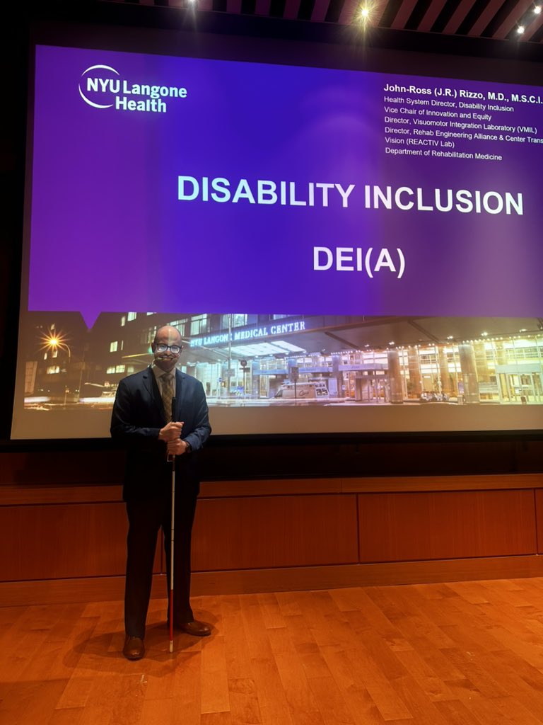 Getting ready for our @NYUDIMOND grand rounds @nyugrossman on Disability Inclusion by @jrrizzo00 @nyugsom_iehe