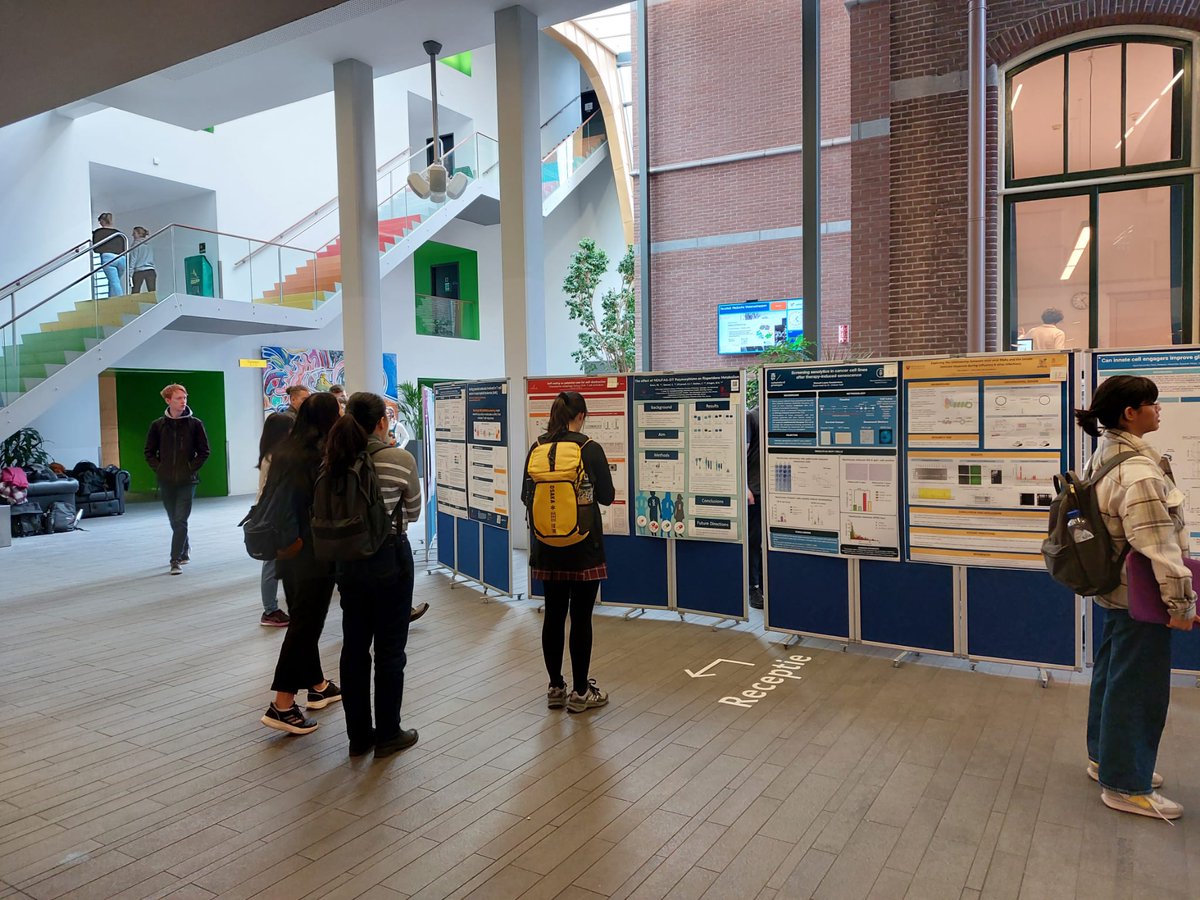 gsmsgroningen's tweet photo. 🎉 Exciting update from our research community! Yesterday, our 2nd Year #MMIT and #IMIM students showcased their remarkable "Research Project II" outcomes through captivating poster presentations. It was truly inspiring to witness their hard work and dedication on display! 🤩 https://t.co/z4jJoqWu5u