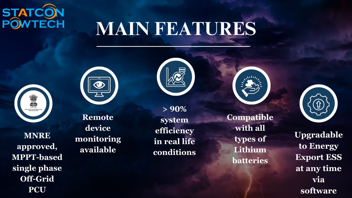 PowtechOfficial's tweet photo. Join the energy storage revolution and supercharge your energy management. Embrace sustainable power like never before with Statcon Powtech's SunCumulus Basic, a cutting-edge energy storage system that redefines what's possible!
#statconpowtech #energystoragesystem #makeinindia https://t.co/ST7VARksU2
