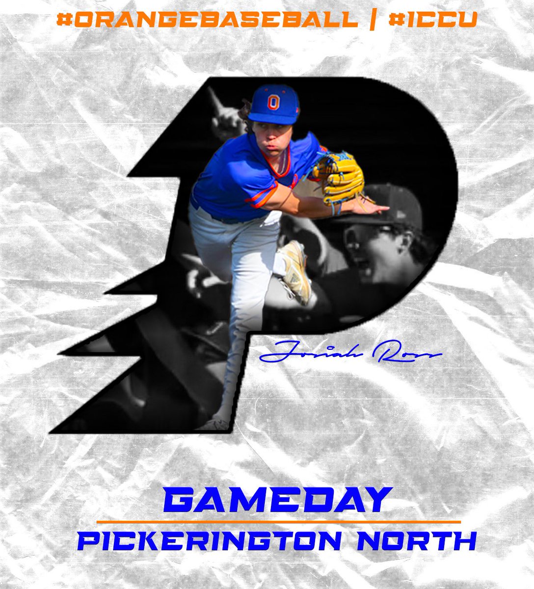 oobaseball's tweet photo. TODAY:

Orange will travel to Grove City for a district final against @PickNorth . The Pioneers look to advance to a regional tonight at 5:00

📍Grove City 
⏰ 5:00
📊 https://t.co/zgzLLmZqTh
📺@AWRE_Sports 

#OrangeBaseball | #ICCU https://t.co/RNP9OfR0np