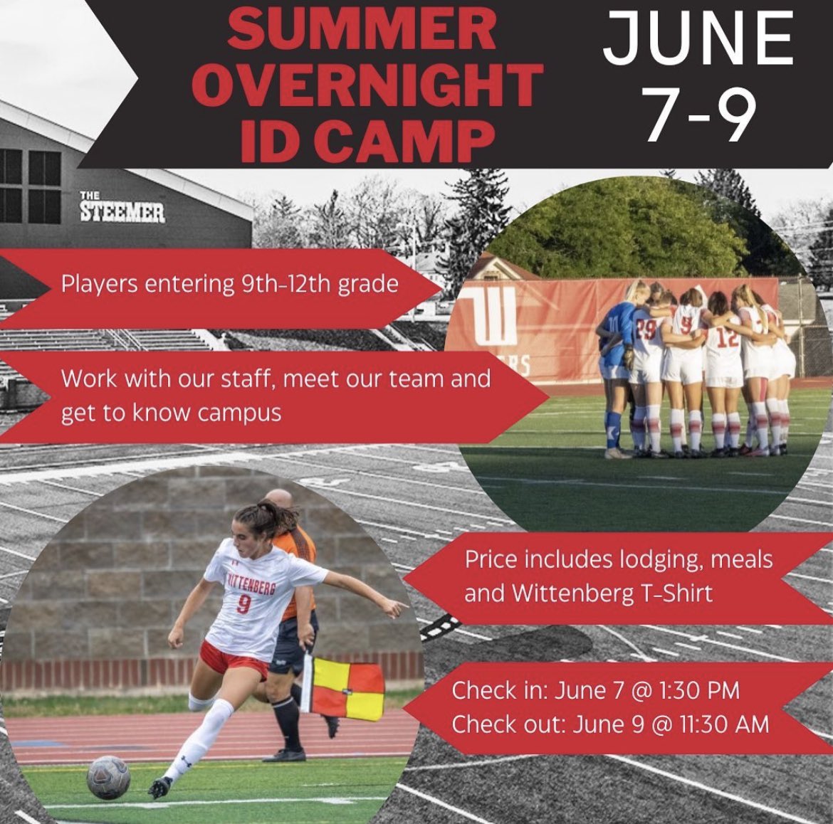 WittWSoccer's tweet photo. 🚨DON’T MISS OUT!!!🚨

Register to join us June 7-9 for our Summer ID Camp! Spots are filling up fast! 

Registration Link: https://t.co/iPiQETcdOc

Meet the team, enjoy the campus and facilities, good competition and work with our staff! 

#WWS #thisisWWS #TigerUp https://t.co/hNlfoRVNKj