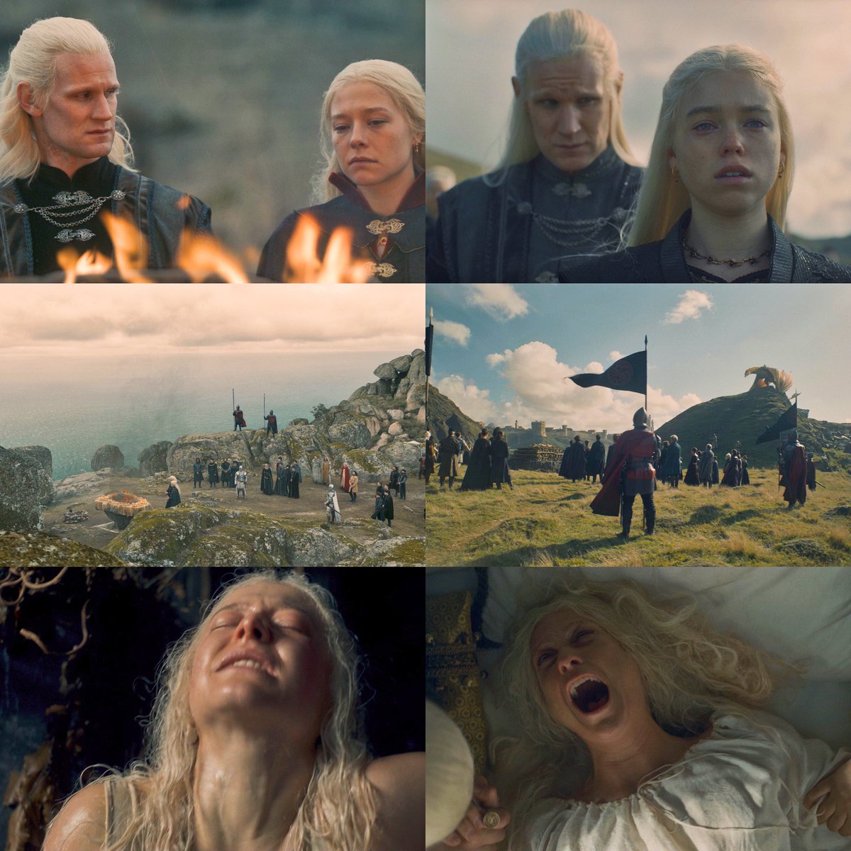 HOTDBr's tweet photo. GENIAL: os paralelos entre o primeiro o último episódio da 1ª Temporada de #HouseoftheDragon 🤯 https://t.co/UK18LXBFxc