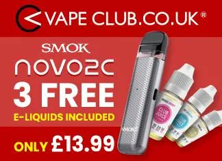 The Smok Novo 2C is an excellent starter kit and to make it even better - buy it from @vapeclub for £13.99 and get 3 free e-liquids! 

 bit.ly/43lVJev

#VapeDeal #Discount #Bargain #SmokNovo2C #Novo2C #Free #Smok #Eliquid #VapeClub #Ecigclick