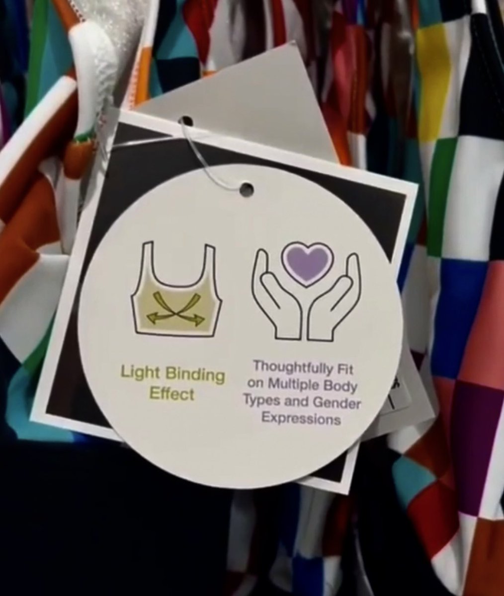 AEMarshall2020's tweet photo. #BoycottTarget
Targeting kids to “Take Pride” with “tuck-friendly construction” swimsuits to hide male genatalia & “binding effect” for swimsuit tops. #ncpol #ncgop #targetboycott #BudLightWentWoke #budlighttarget https://t.co/NakB8ehcBN