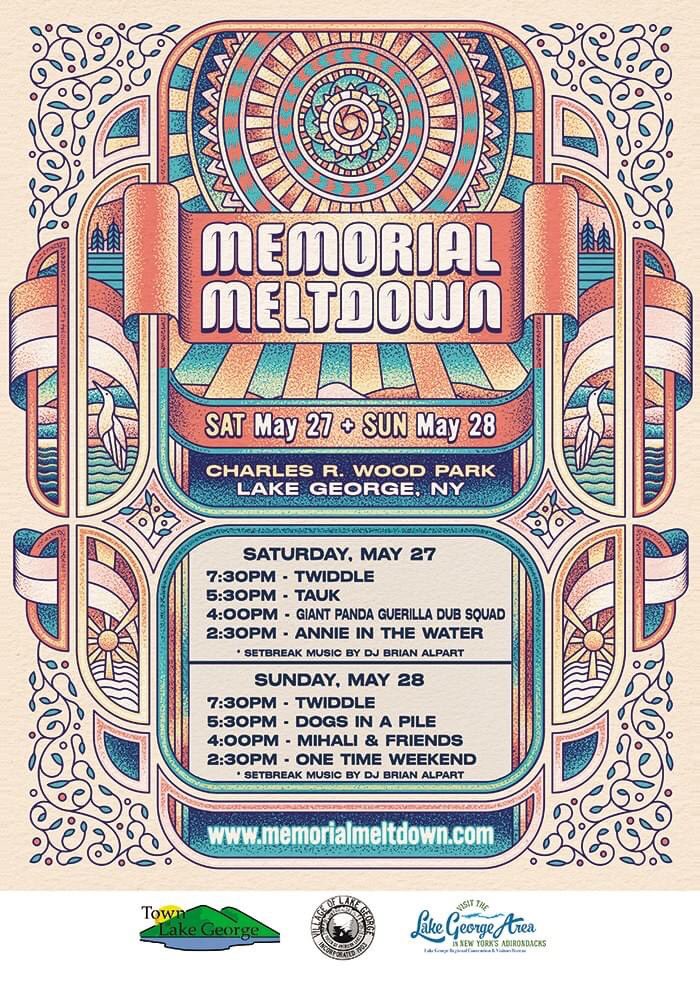 Twiddle and Frends Memorial Meltdown returns to #LakeGeorge this weekend. Who’s with me? #Jambands Here’s a festival playlist; open.spotify.com/playlist/77Lvf…