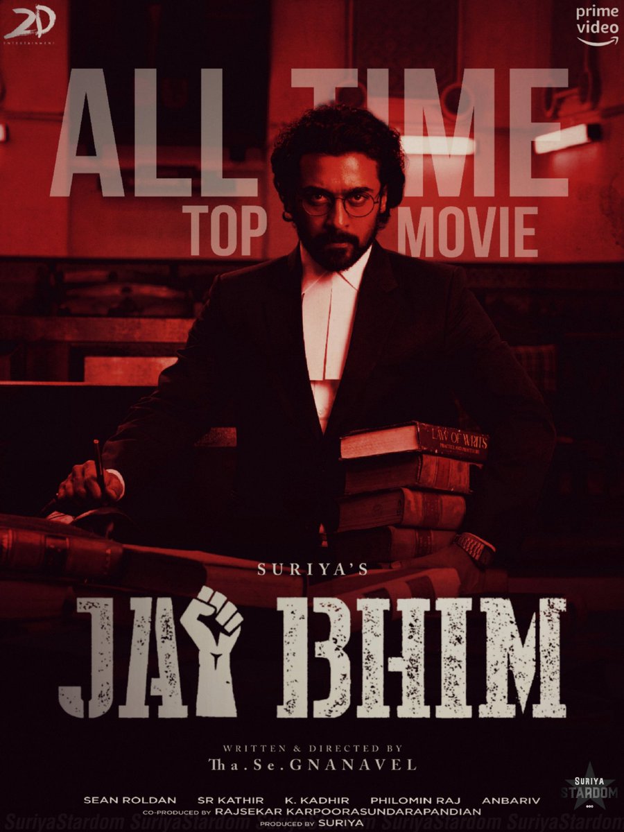 All Time Top In Amazon Prime 🔥!!
@Suriya_offl #JaiBhim @rajsekarpandian