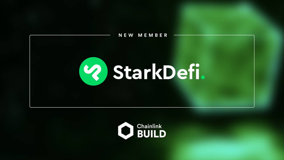 StarkDefi's tweet photo. We are very excited to announce that StarkDefi has joined the #Chainlink BUILD programme to accelerate the growth of DeFi on Starknet

Together with Chainlinks expertise and network, and the other BUILD partners, we are sure this will bring StarkDefi to a new level

Check out Medium for more 

https://t.co/wX2O6UhwgA