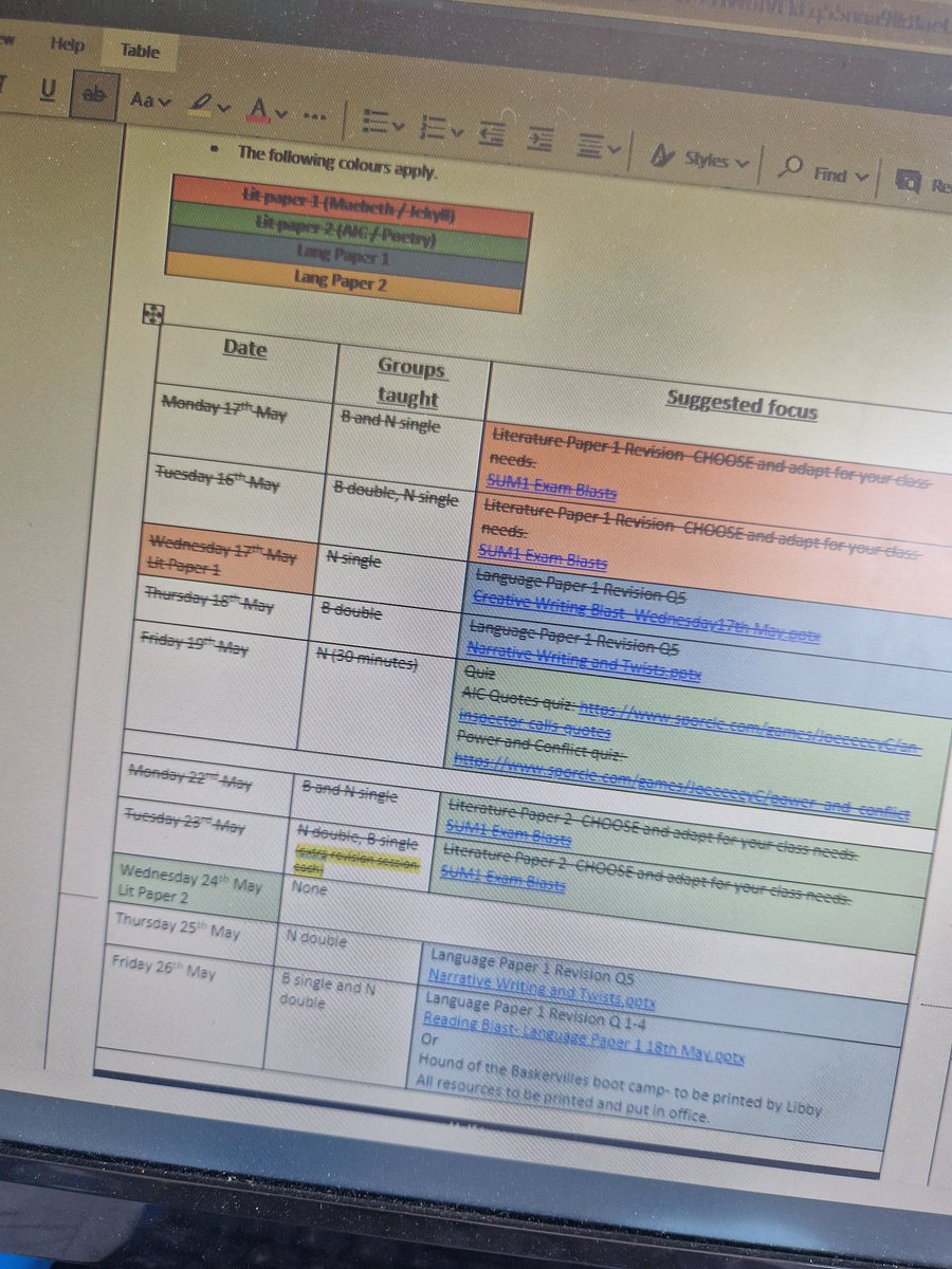 Y11: English Literature is DONE! Now, we turn our attention to language. Your bespoke revision sessions are all planned and ready to help you get that target grade with your teacher's support. See you tomorrow! <a href="/NorthBromsgrove/">North Bromsgrove High School and Sixth Form 🌈</a>