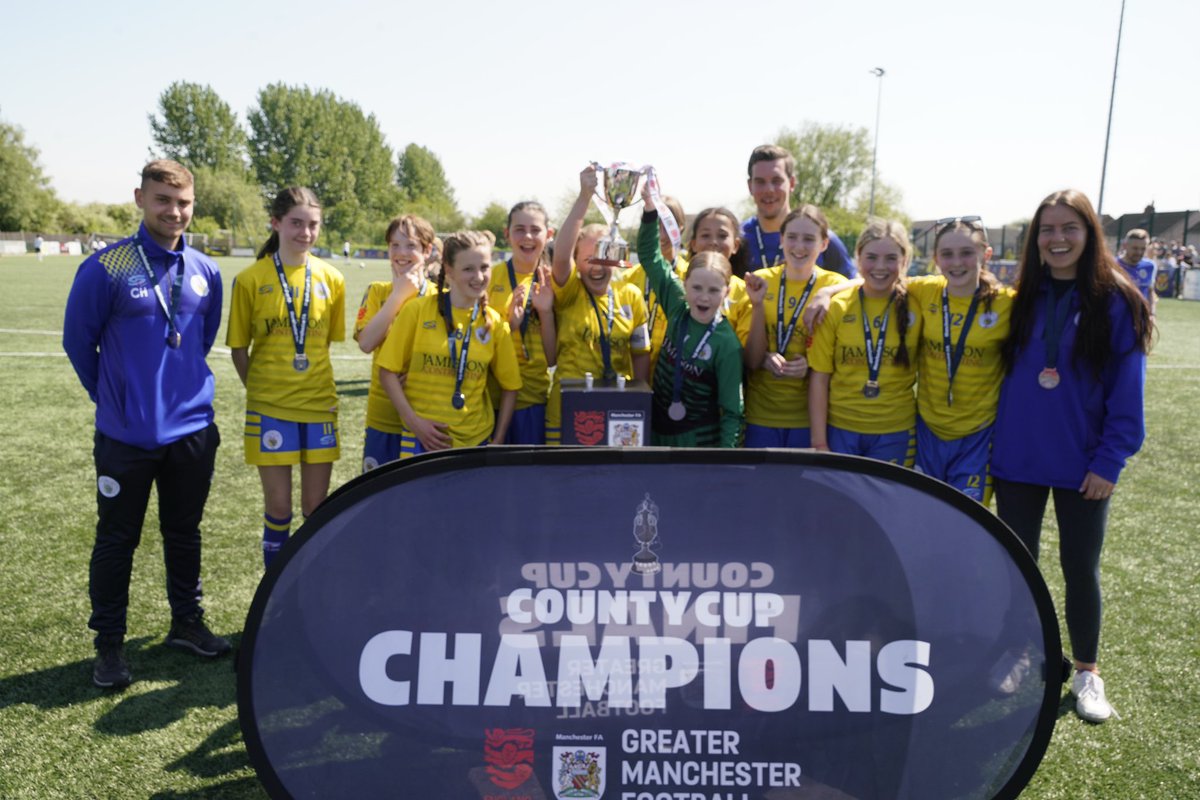 Manchester_FA's tweet photo. An extended selection of photos from the U13 Girls County Cup Final between @CurzonJuniors and @FMRGirls are now available to view on our Facebook page 📸🏆

#MFACountyCup https://t.co/1zBLDlYlZ4