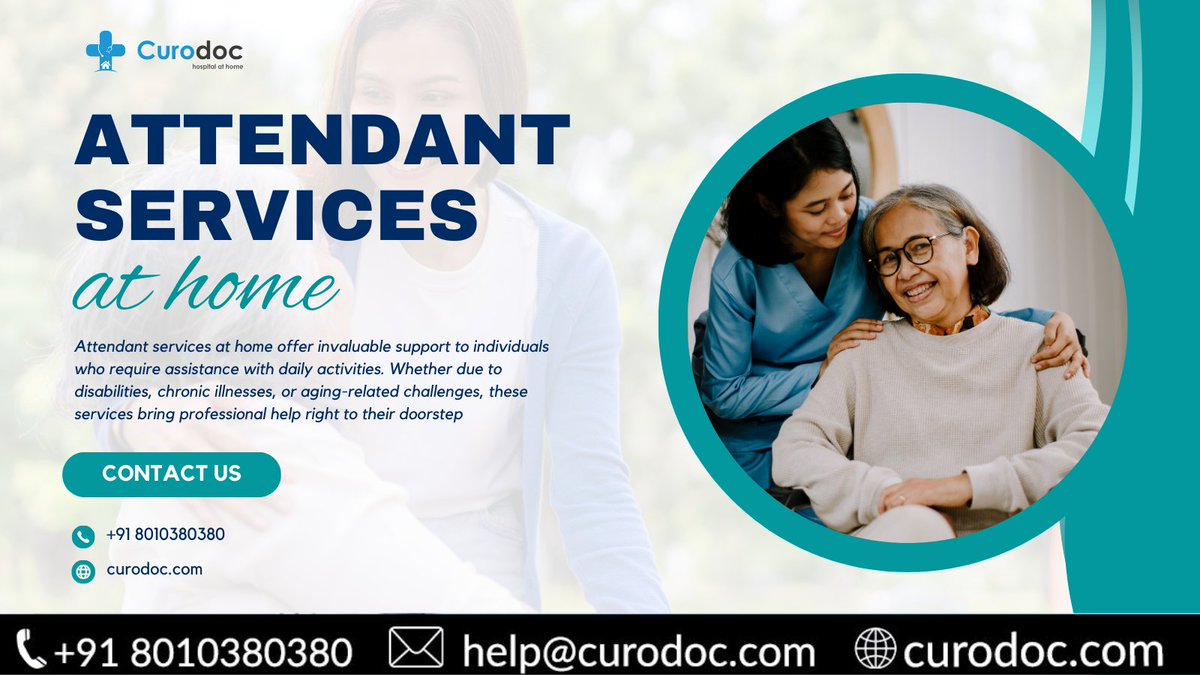 CurodocH's tweet photo. Attendant services at home offer invaluable support to individuals who require assistance with daily activities. 
.
.
.
#curodoc #homeheathcare #attendantathome #attendantservices #careathome https://t.co/PD7Ap0LMIF
