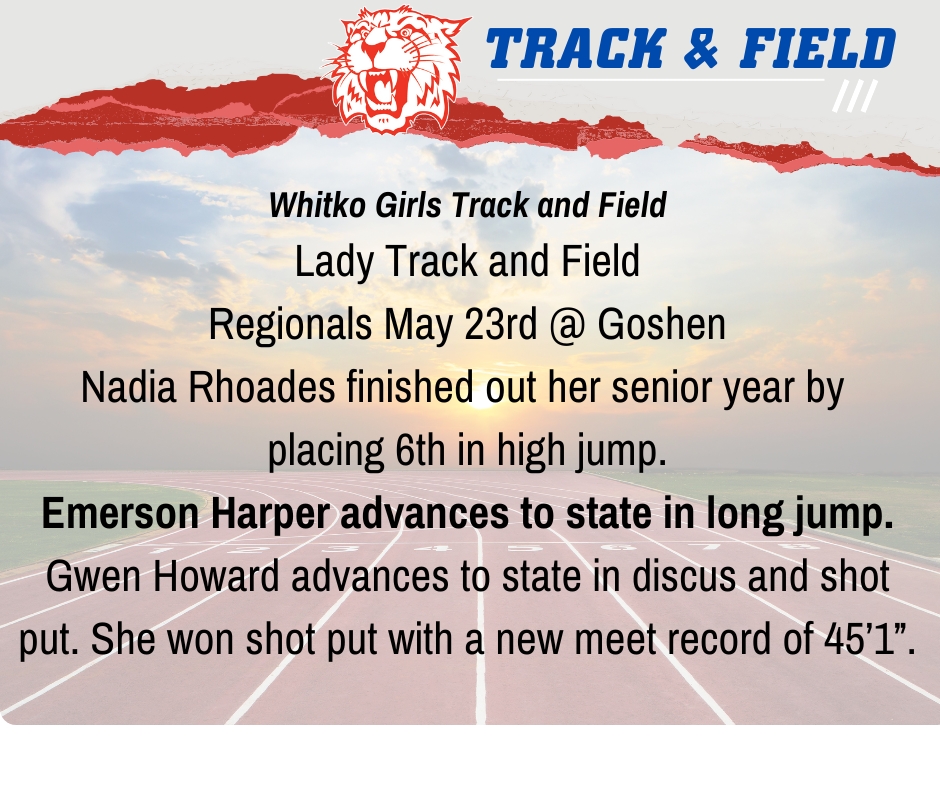 Some great news from our Girls Track &amp; Field Team. Congrats Ladies! 🏃‍♀️❤️💙🤍