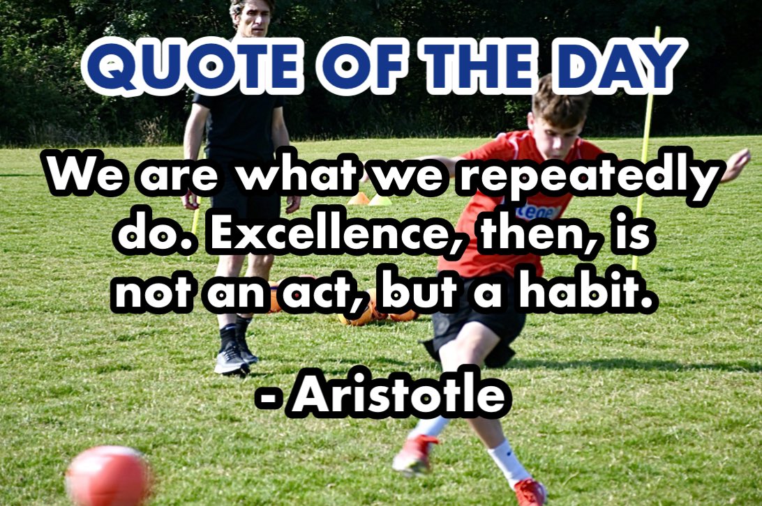 #QOTD 

Actions speak louder than words. Create excellent habits and you will become excellence! 💪💯🔥

#integerfootball