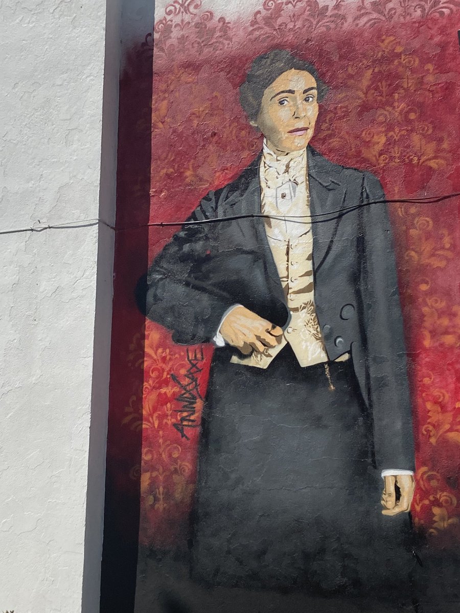 Of course we saw the #AnneLister memorial while we were there, then a fantastic mural on our way out.