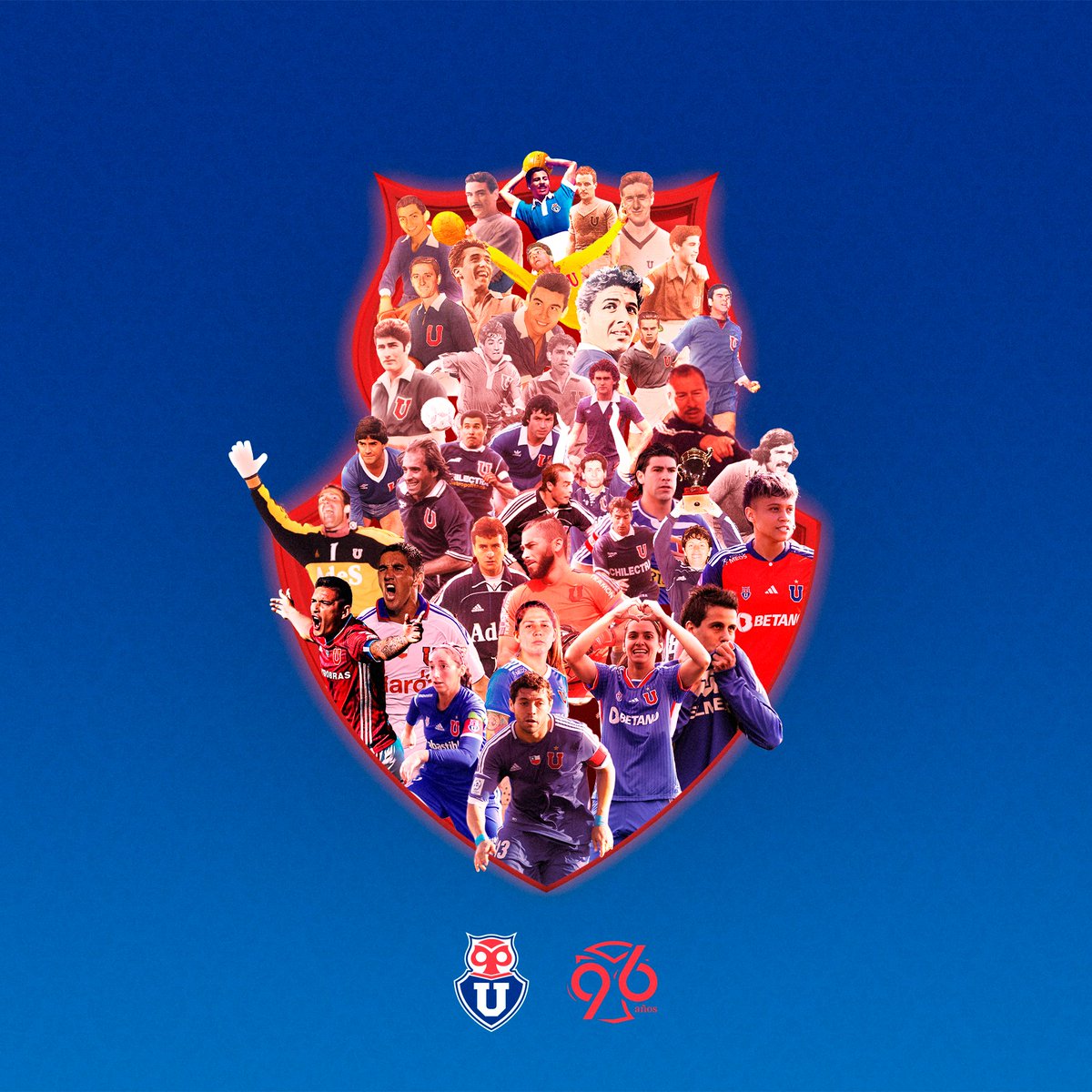 🔵🔴𝓗𝓸𝔂 𝓮𝓼 𝓾𝓷 𝓭𝓲́𝓪 𝓮𝓼𝓹𝓮𝓬𝓲𝓪𝓵 🥳

Felices 96 años al amor de nuestras vidas: Universidad de Chile, el Club universitario más grande del mundo 💙

#96ConLaU 🤘
