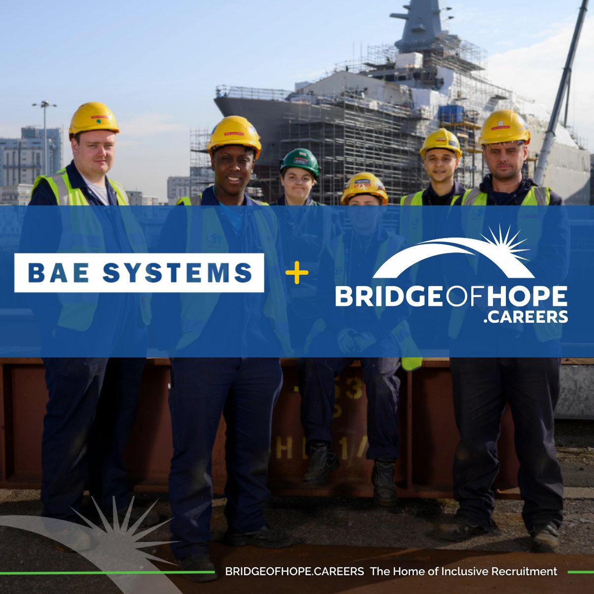 🎉 We're proud to be partnering with @BAESystemsInc to drive forward inclusive hiring practices. 🤝

To see the live job openings, visit
➡️bridgeofhope.careers/employers-list…

#DiversityInTech #InclusiveHiring