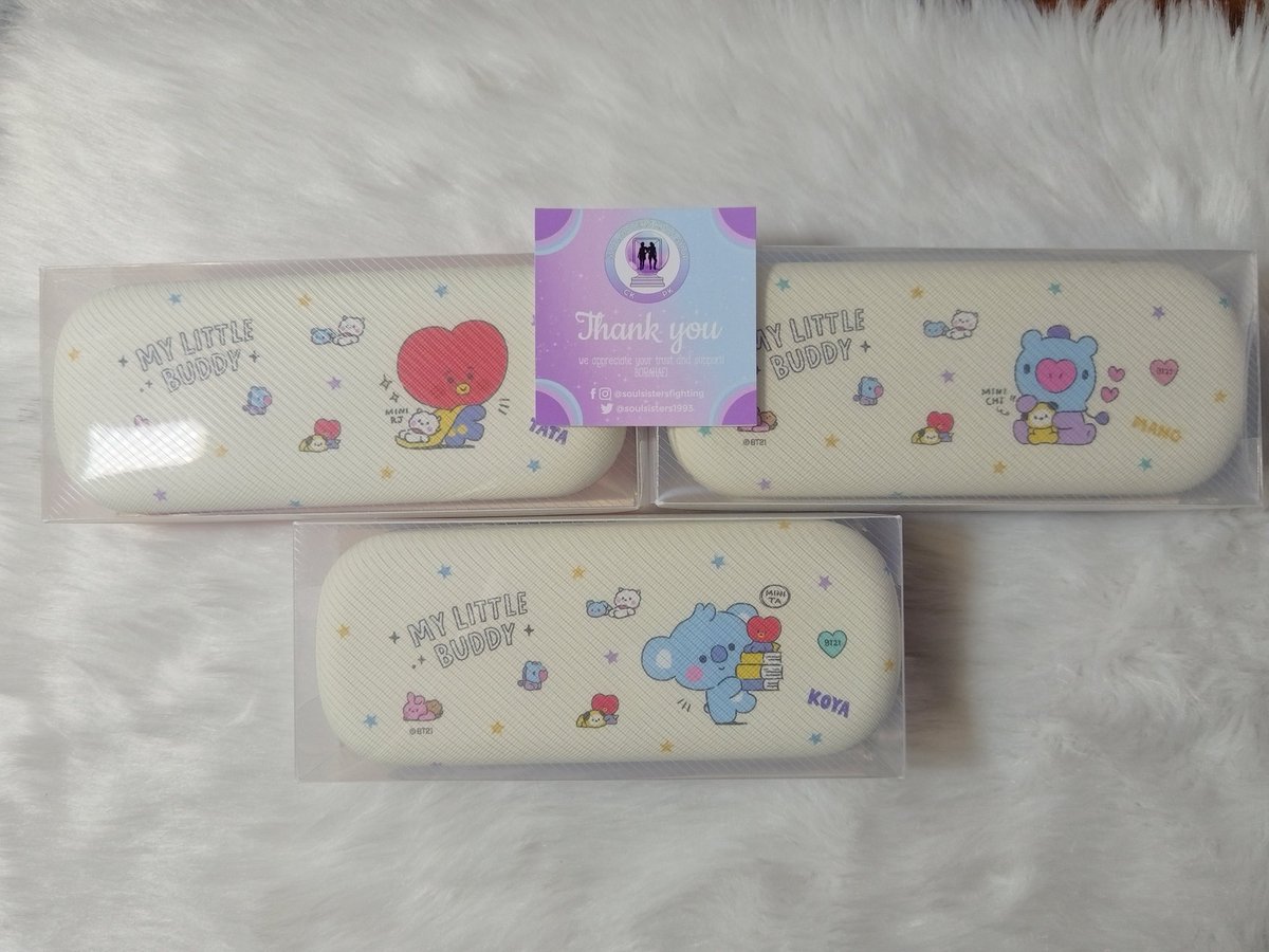 Wts lfb on hand items

BT21 EYEGLASSES CASE
🔮₱580 each + LSF

💕TATA, MANG, KOYA AVAILABLE.
💕COMMENT MINE GLASSES + CHARACTER

⭐Must be correct code.
⭐Comment mine only. No DMs!
⭐No cancellation once mine.
⭐Make sure you are 100% sure before mine-ing.