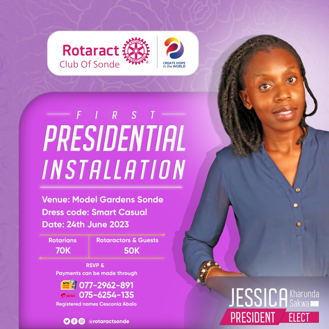 Rotaractsonde's tweet photo. Let's not only focus on the #expired courses but also keep in mind nti Sonde will be on fire 🔥🔥come 24th June as our own PE @JKharunda will have to be installed as the next Hopefull President of Rac Sonde.
Tickets are already out
#1stRacSondeInstallation https://t.co/wFkFx2VC9l