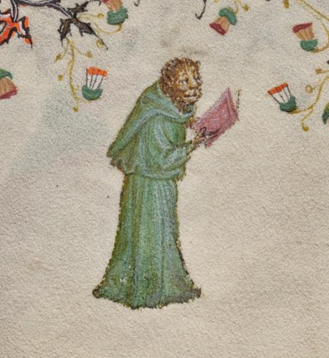 literary lion, france, 15th century