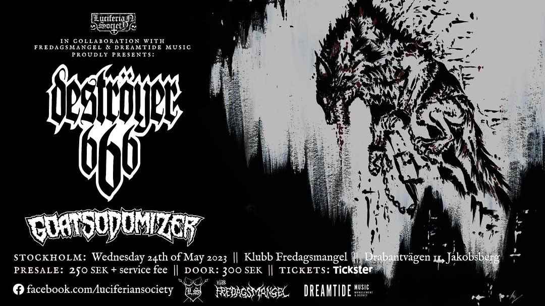 fredagsmangel's tweet photo. Deströyer666 &amp; Goatsodomizer at the club tonight👊 https://t.co/3nUJ4CQagD
