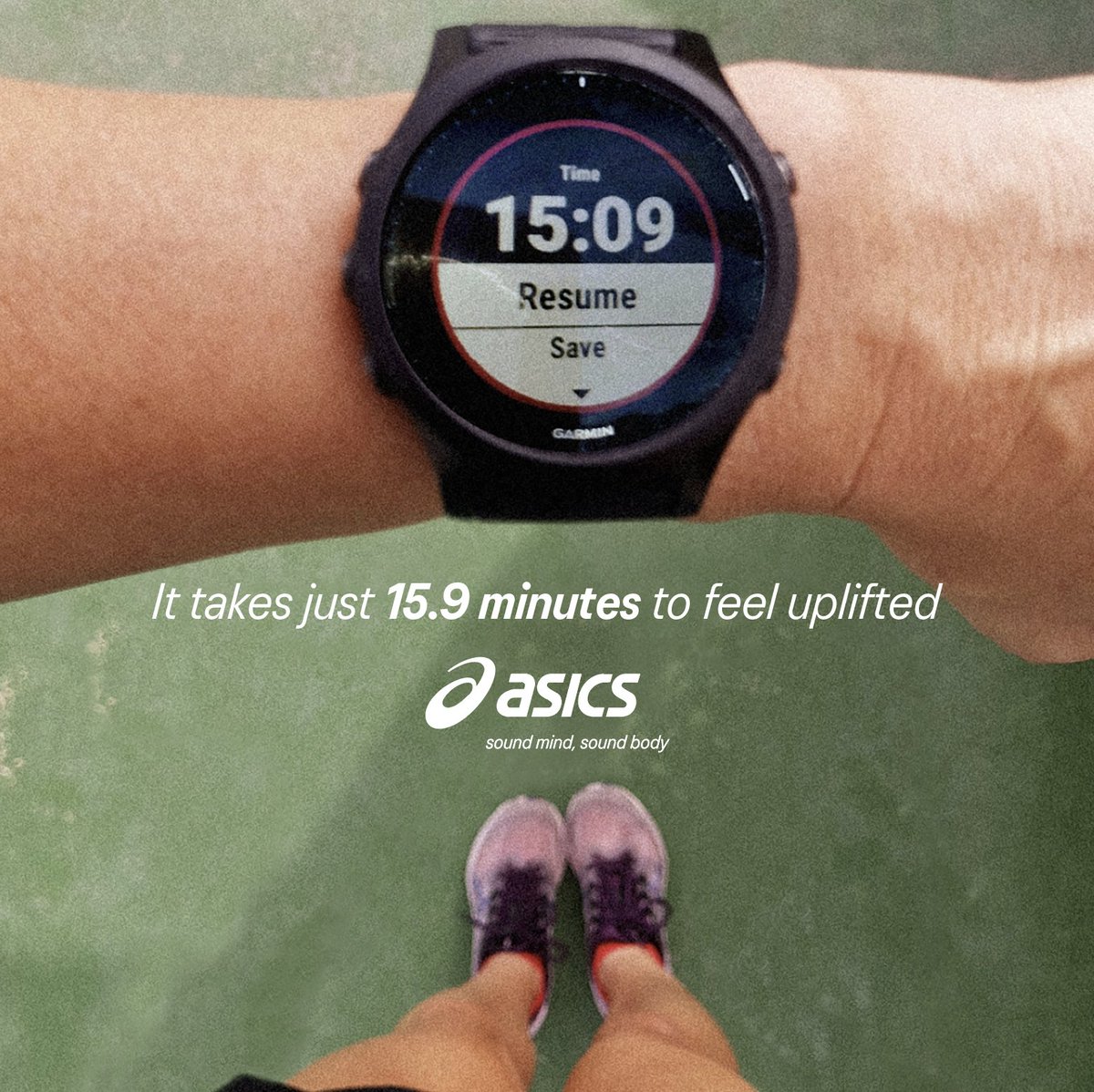 🧠 Exercising for mental health doesn't have to take hours. With just 15.9 minutes of fast walking or running, you can feel the difference and start feeling better 🏃‍♀️💭Try moving to boost your mood today!

#SoundMindSoundBody #ASICS