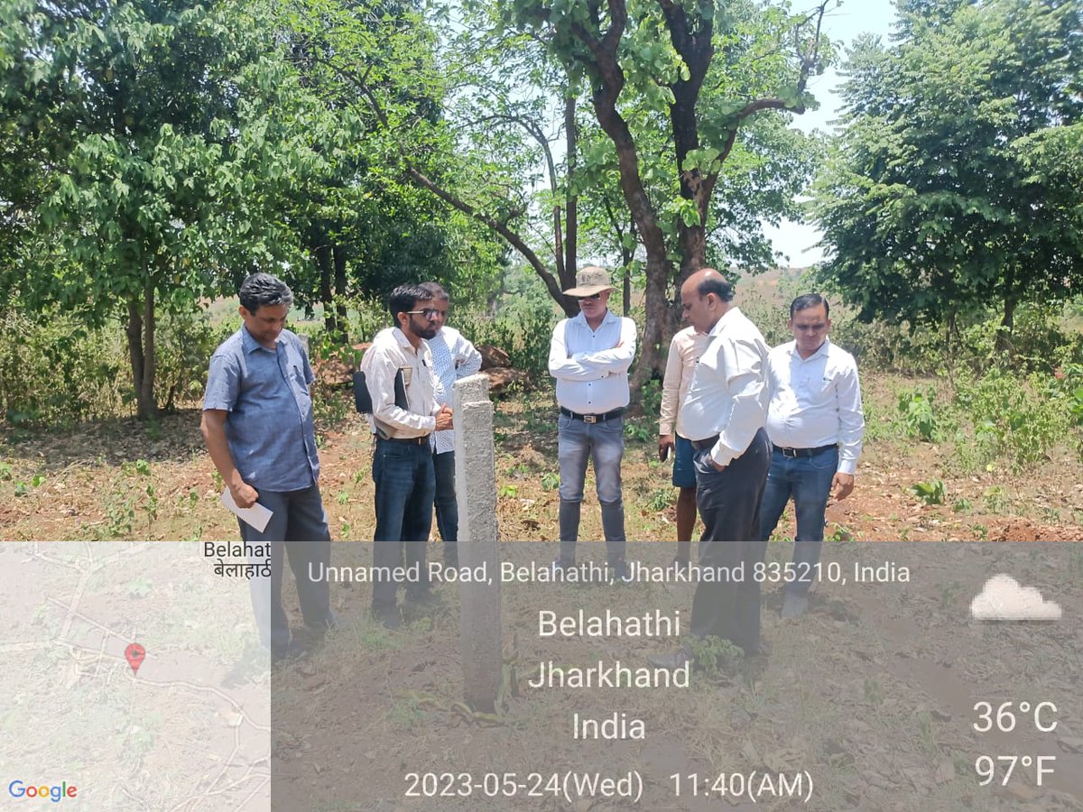 सचिव, ग्रामीण विकास विभाग, झारखंड द्वारा आज खूंटी जिला में चल रहे जलछाजन परियोजनाओं का निरीक्षण किया गया।