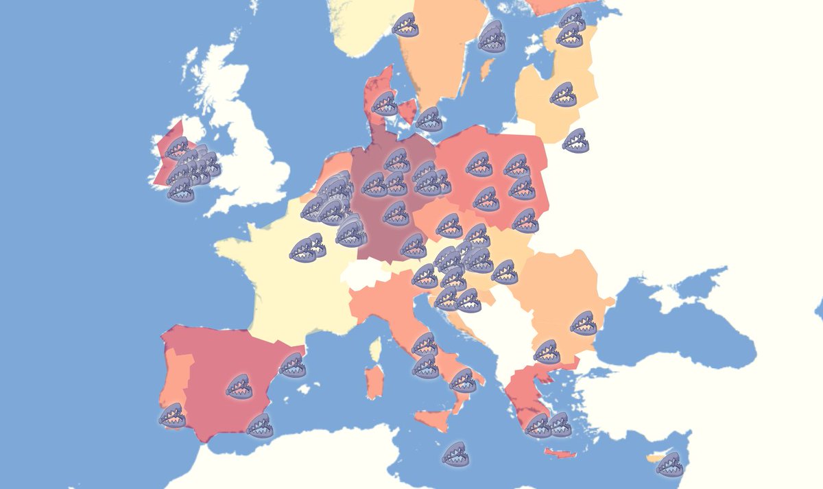 NOYBeu's tweet image. While the GDPR was deemed to set the standard for data protection five years ago, many EU member states have developed procedural ways to undermine the GDPR. 
We therefore made a "GDPR Trap Map" with many of the national procedural issues to click through: noyb.eu/en/trapmap