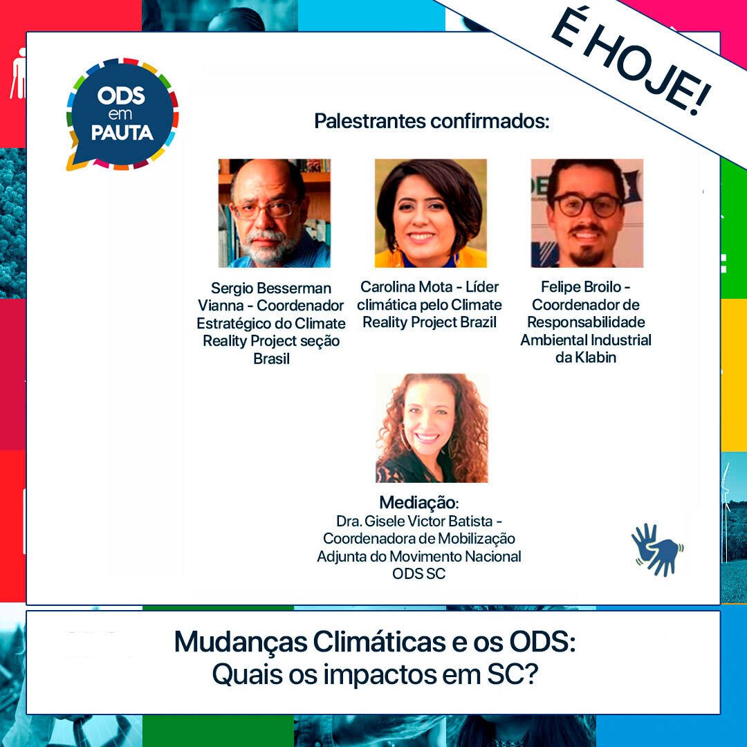 MovimentoODSSC's tweet photo. 🌍🔥 Não perca! Participe do evento online gratuito sobre Mudanças Climáticas e os ODS em SC, hoje, às 10h: 

https://t.co/EA6F6FoF8W

Inscreva-se agora para obter o certificado: https://t.co/gxIbjYG8Sj 

#ODSemPauta https://t.co/c45LdMyJbq