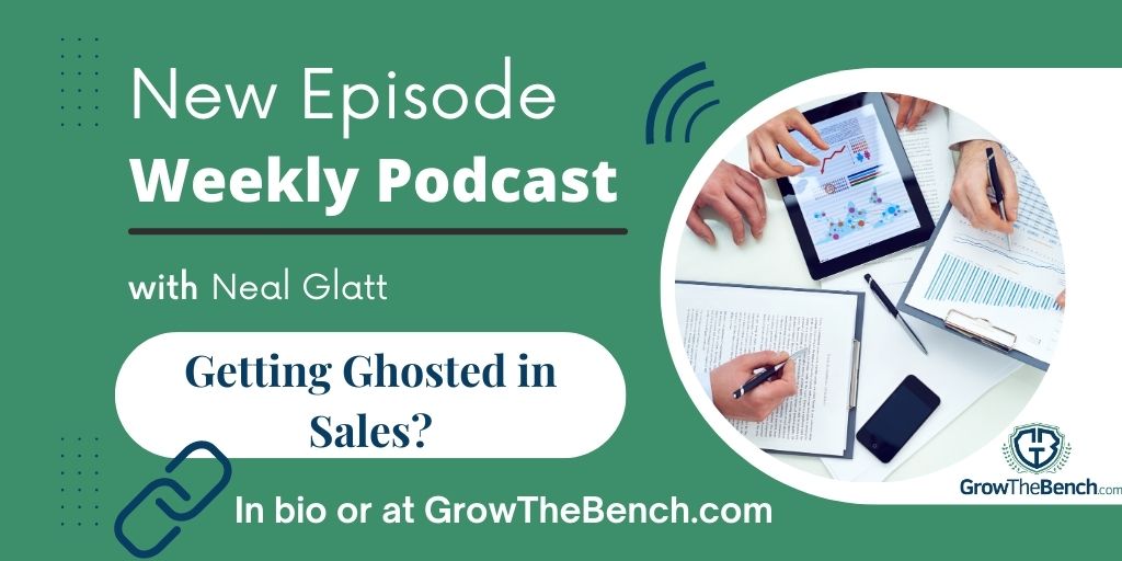 Feel like you're always getting ghosted when it comes to sales opportunities? Check out Neals's blog and podcast this week to learn ways to Control your sale!! Link in bio.