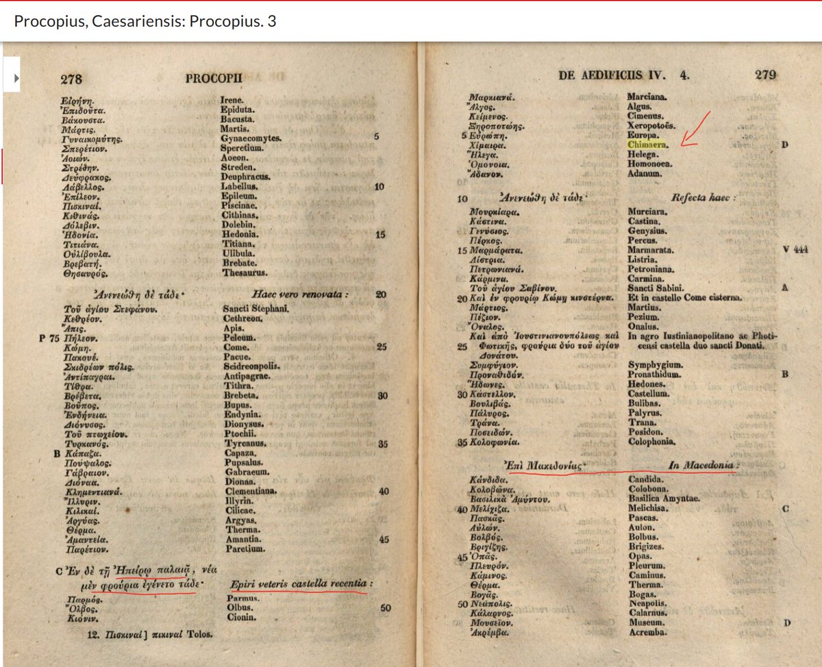 epirusgr's tweet photo. #Procopius in his book Aedificiis, which in English means Buildings, mentions fortresses being built and restored in #Epirus and #Macedonia. A lot of the cities of Epirus were part of Macedonia. There are no mentions of Slavs or Albanians in the book. https://t.co/G9E3MUysCB