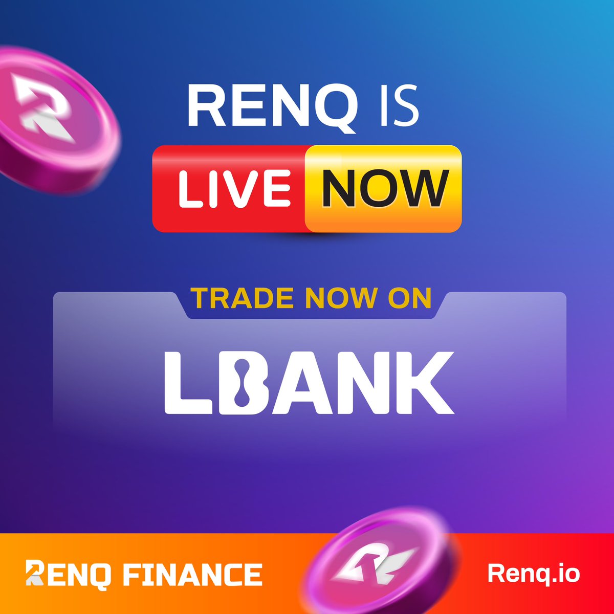 RenQ_Finance's tweet photo. 📣 LISTING UPDATE 📣

$RENQ is Now Live on @LBank_Exchange.

Start Trading Now: https://t.co/ciABgo6ZO5

#RENQ #LBank #RenQFinance https://t.co/O0mc2BKUIo
