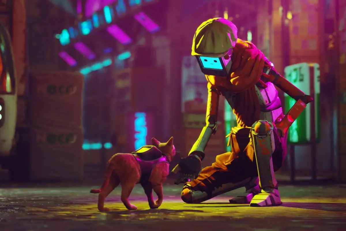 TheOikosGame's tweet photo. The character design in #Stray is also noteworthy!

The player controls a stray cat adorned with robotic enhancements, but all other characters in the game are robots. 

These mechanical inhabitants are all unique &amp; detailed in their design &amp; personality! 

#GameDesign #GameArt https://t.co/s8rXzeQ16T